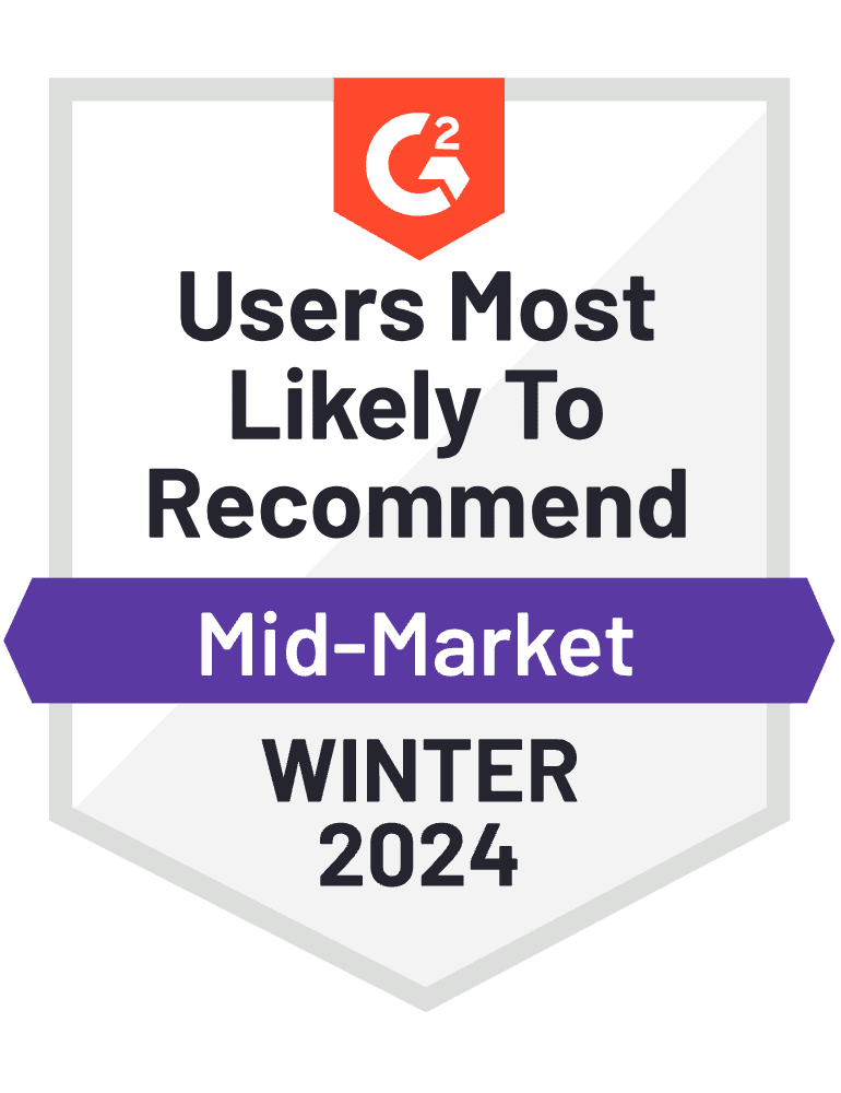 most likely to recommend G2 Winter 2024