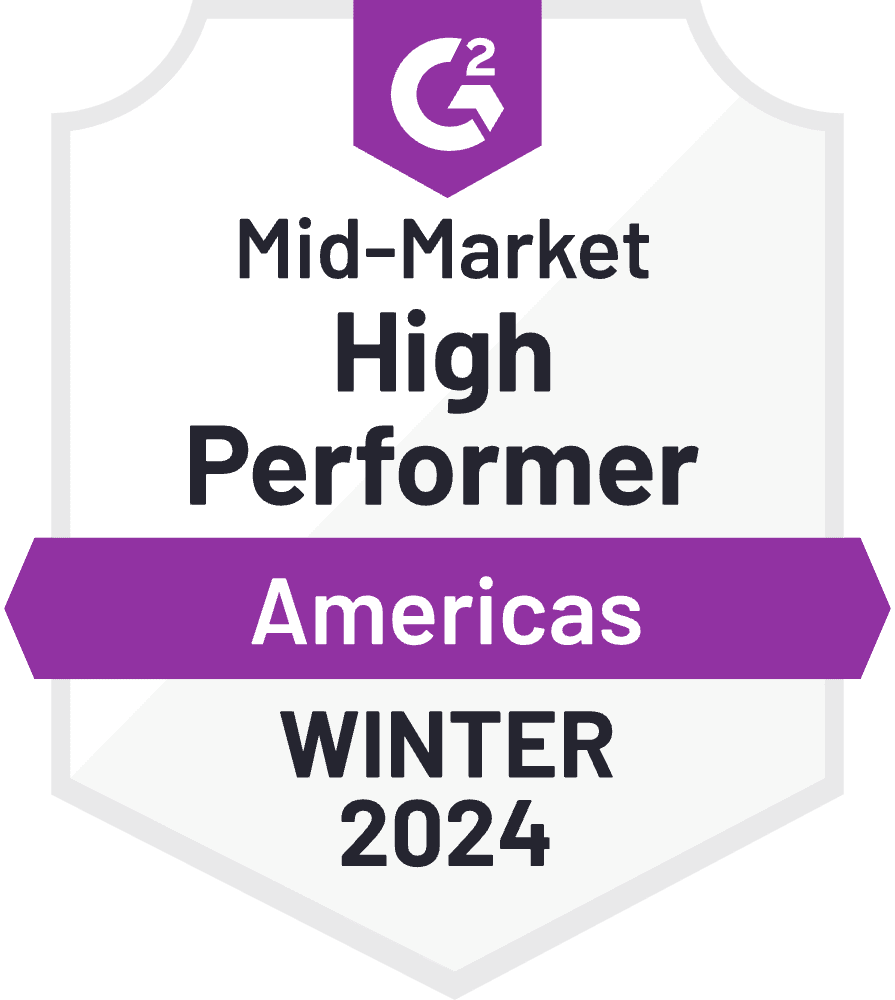 High Performer Mid Market G2 Winter 2024