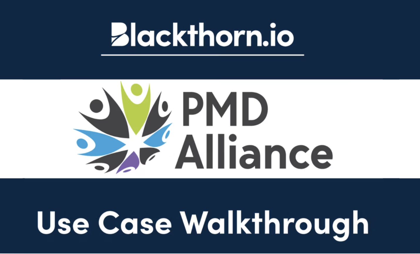 PMD Alliance use case walkthrough