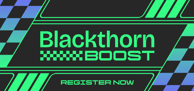 Graphic design for Blackthorn Boost event.